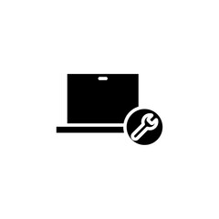 Poster - Repairing laptop icon web design in vector