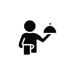 Poster - restaurant Waiter icon web design in vector