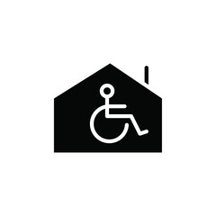 Poster - Retirement home icon web design in vector