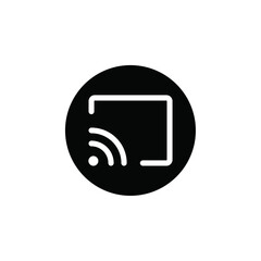 Aufkleber - Screen cast icon web design in vector
