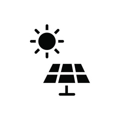 Poster - Solar panels icon web design in vector