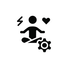 Poster - stress management icon web design in vector