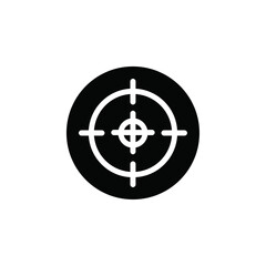 Poster - Target, aim, focus icon web design in vector