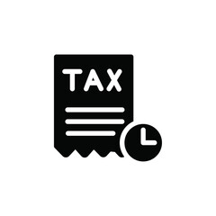 Aufkleber - Tax reminder icon web design in vector