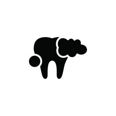 Poster - tooth cleaning icon web design in vector