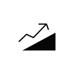 Aufkleber - Uphill icon web design in vector