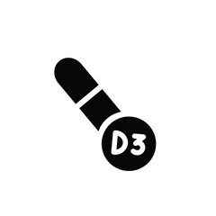 Poster - Vitamin D3 icon web design in vector