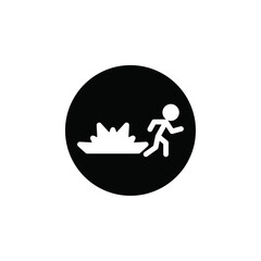 Poster - war Refugee icon web design in vector