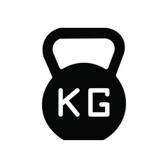 Poster - Weight kilogram icon web design in vector