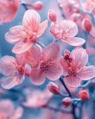 pink flower on blurred background , texture,  extreme close up, macro, details concept. card for design, invitations, invitation, wallpaper.