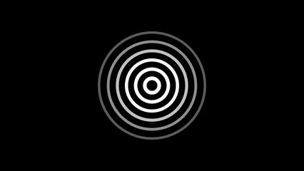 black and white circles
