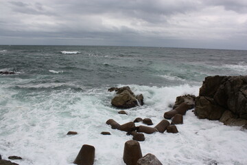 waves crashing on rocks
wave
korea
sea
beach