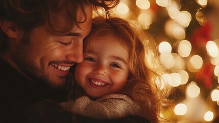 Heartwarming holiday moment between father and daughter