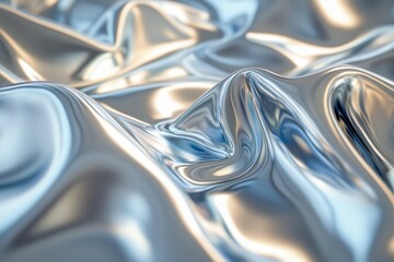 Abstract Silver Liquid Metal Background Texture