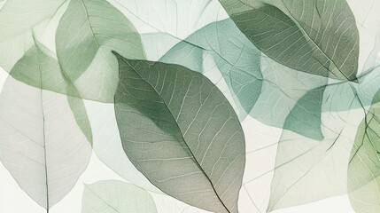 Green leaves abstract, nature art, minimalist decor, leaf pattern, green botanical print, modern wall art, leafy design