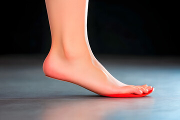 Sticker - Woman foot isolated