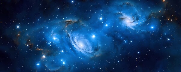 starry sky background, blue night sky full of stars, glowing stars in the dark space, starry backgro