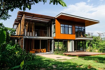 Wall Mural - Explore the impact of green roofs on urban housing. Discuss how green roofs can improve air quality and provide insulation
