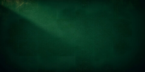 Sticker - Elegant dark emerald green background with black shadow border and old vintage grunge texture design