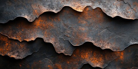 Poster - abstract background of aged iron for design.