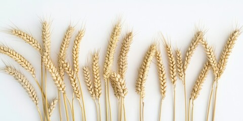 Poster - wheat on a white background