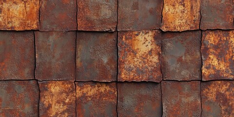 Poster - background of rusted metal