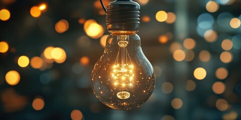 Poster - Light bulb backdrop