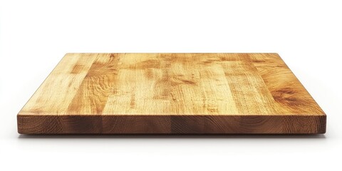 Aufkleber - A plain wooden board, set against a white background.