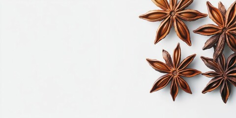 Poster - star anise against a white background