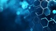 © irawan - Abstract Blue Hexagon Pattern with Glowing Edges