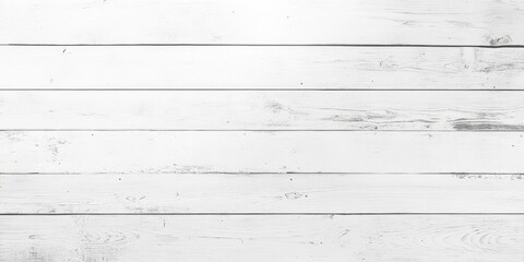 Leinwandbilder - White wood plank texture used as a background.