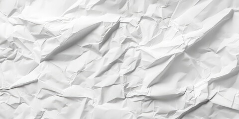 Poster - Texture of wrinkled white paper