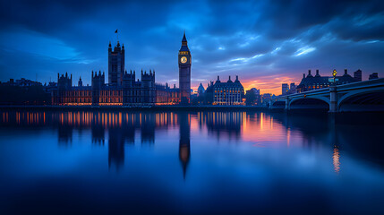 big ben and houses of parliament. Generative AI