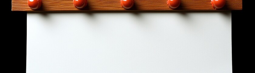 Poster - Close-Up of a Blank Canvas with Colorful Accents