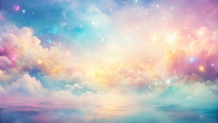 Wall Mural - abstract background with soft pastel colors and dreamy ethereal feel