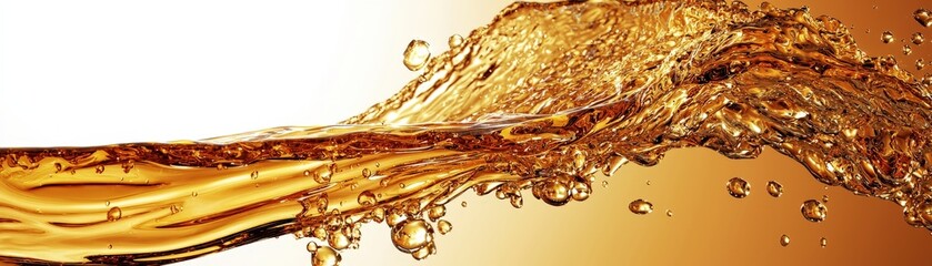 Poster - Dynamic 3D Illustration of Flowing Liquid