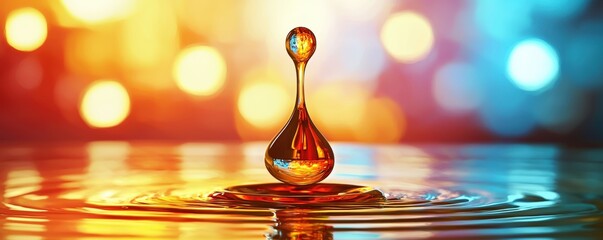 Poster - Swirling Abstract Illustration of Liquid Motion