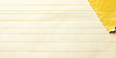 Fototapete - CD cover featuring yellow lined paper against a white background.
