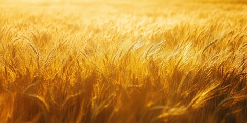 Poster - golden wheat field during summer