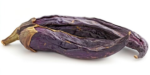 Aufkleber - Dried eggplant on a white background