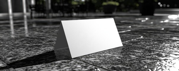 Poster - Clean 3D Mockup on Glossy Flooring