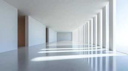 Poster - Striking Minimalist Interior with Natural Light