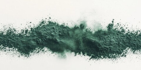 Aufkleber - Green powder, isolated on a neutral background