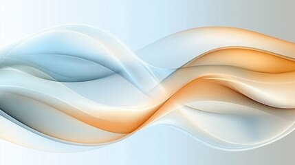 Poster - Abstract tech background in the form of blue waves, consisting of a large number of digital connection lines. Bright neon and vibrating networks and neural connections