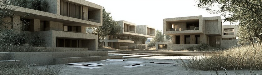 Poster - Modern Architectural Designs in a Natural Setting