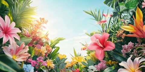 Aufkleber - Floral nature with copyspace used as a background or wallpaper.