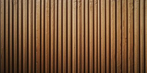 Aufkleber - Grunge brown corrugated cardboard backdrop