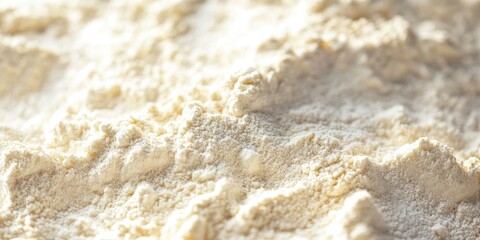Poster - Close-up photo of flour, used for baking bread, with a shallow depth of field.