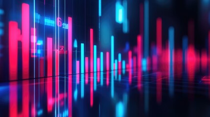 Poster - Vibrant Digital Data Visualization Concept