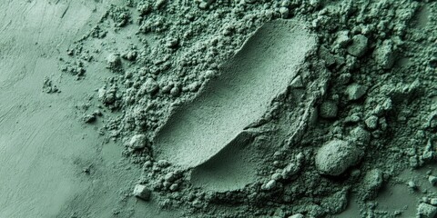 Aufkleber - Green powder, isolated on a neutral background